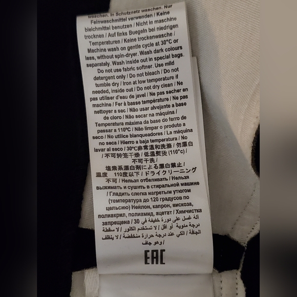 Elisa Cavaletti Size L Black Long Sleeve Zip-Up Blouse - Picture 9 of 16